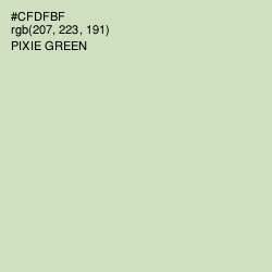 #CFDFBF - Pixie Green Color Image